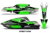 Kawasaki SX-R SXR JS1500 Jet Ski Graphic Kawi Kit 2017-2022 Street Star Green
