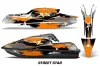 Kawasaki SX-R SXR JS1500 Jet Ski Graphic Kawi Kit 2017-2022 Street Star Orange