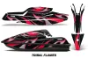 Kawasaki SX-R SXR JS1500 Jet Ski Graphic Kawi Kit 2017-2022 Tribal Flames Red