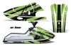 Kawasaki X2 650 Jet Ski Graphic Kit - 1986-1995 In Line Green