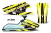 Kawasaki X2 650 Jet Ski Graphic Kit - 1986-1995 In Line Yellow