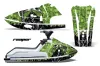 Kawasaki X2 650 Jet Ski Graphic Kit - 1986-1995 Reaper Green