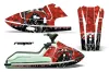 Kawasaki X2 650 Jet Ski Graphic Kit - 1986-1995 Reaper Red