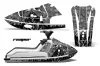 Kawasaki X2 650 Jet Ski Graphic Kit - 1986-1995 Reaper Silver