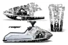 Kawasaki X2 650 Jet Ski Graphic Kit - 1986-1995 Reaper White