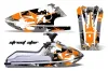Kawasaki X2 650 Jet Ski Graphic Kit - 1986-1995 Street Star Orange