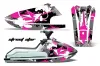 Kawasaki X2 650 Jet Ski Graphic Kit - 1986-1995 Street Star Pink