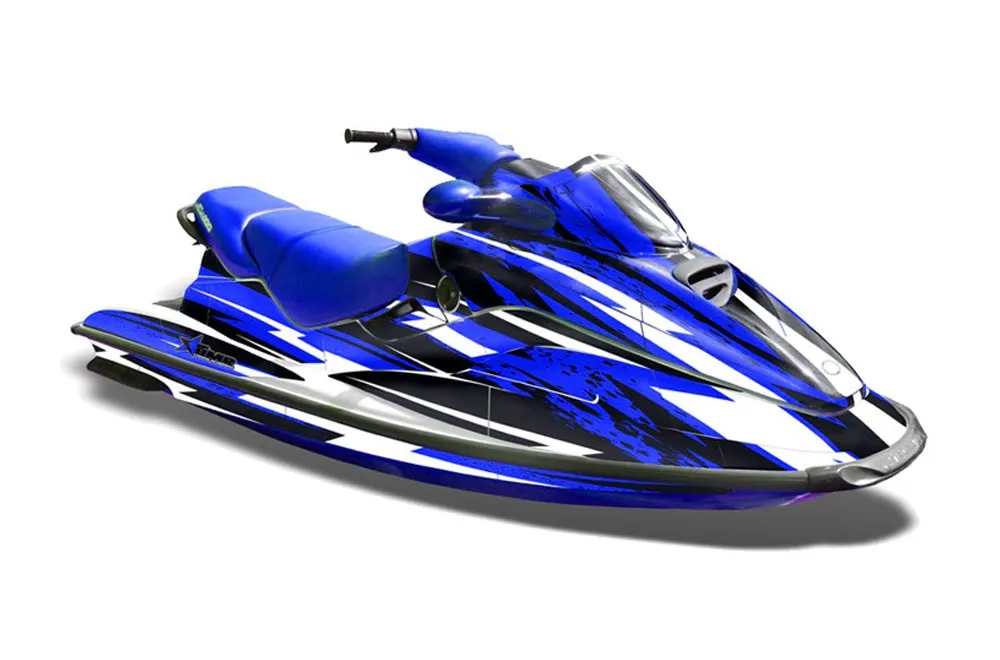 Sea Doo Bombardier GTX Siege Avant Jet Ski Graphic Kit 1996-1999 Attack Blue
