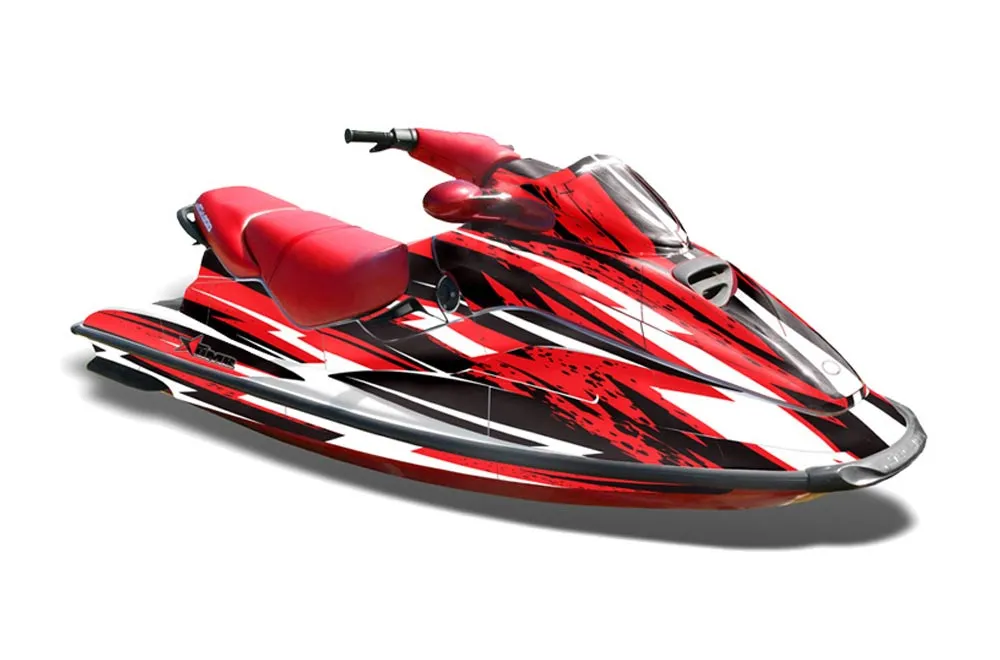 Sea Doo Bombardier GTX Siege Avant Jet Ski Graphic Kit 1996-1999 Attack Red