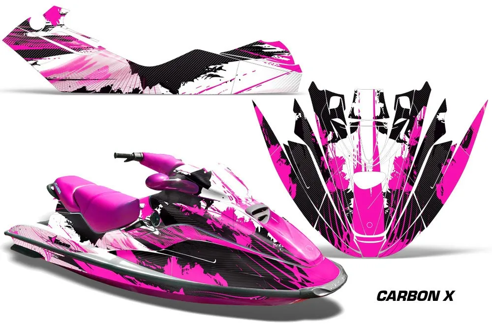Sea Doo Bombardier GTX Siege Avant Jet Ski Graphic Kit 1996-1999 Carbon X Pink