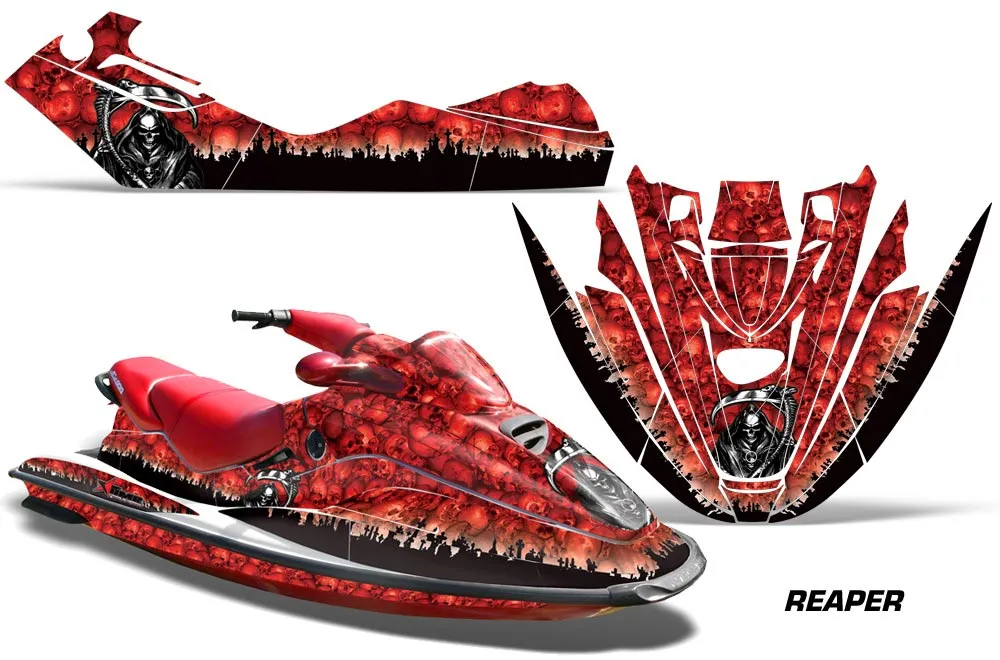 Sea Doo Bombardier GTX Siege Avant Jet Ski Graphic Kit 1996-1999 Reaper Red