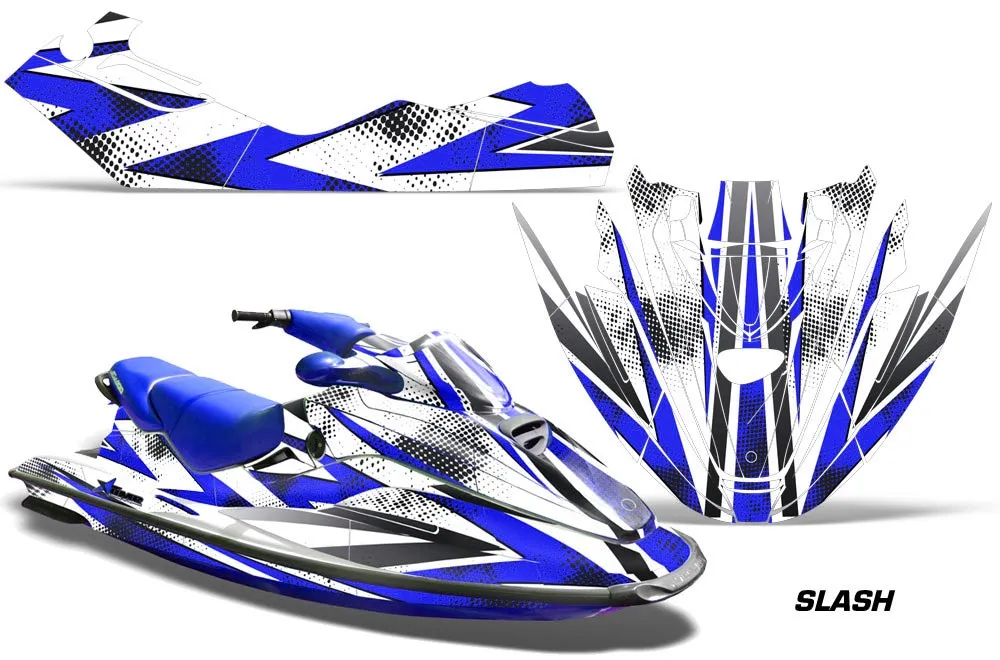 Sea Doo Bombardier GTX Siege Avant Jet Ski Graphic Kit 1996-1999 Slash Blue