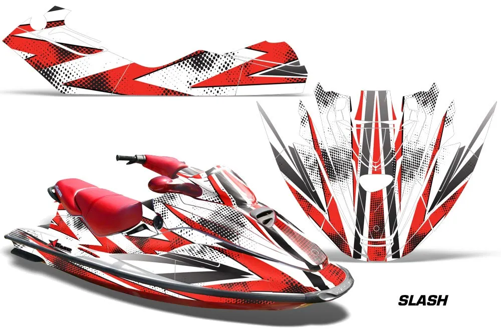 Sea Doo Bombardier GTX Siege Avant Jet Ski Graphic Kit 1996-1999 Slash Red