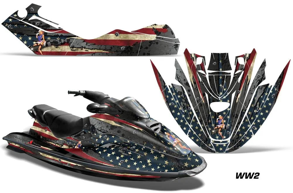 Sea Doo Bombardier GTX Siege Avant Jet Ski Graphic Kit 1996-1999 WW2