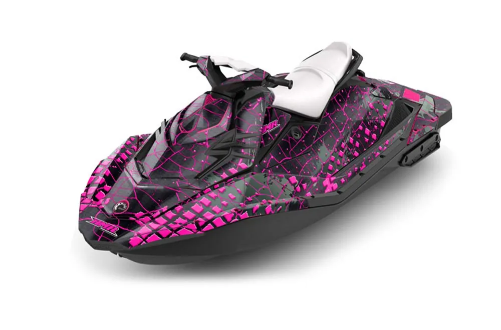 Sea Doo Bombardier Spark (2 UP) Jet Ski Graphic Kit 2014-2016 Swift Pink