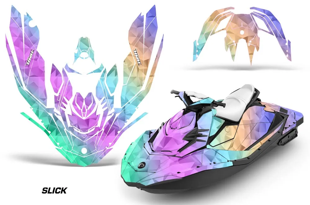 Sea Doo Bombardier Spark (3 UP) Jet Ski Graphic Kit 2015-2018 Slick