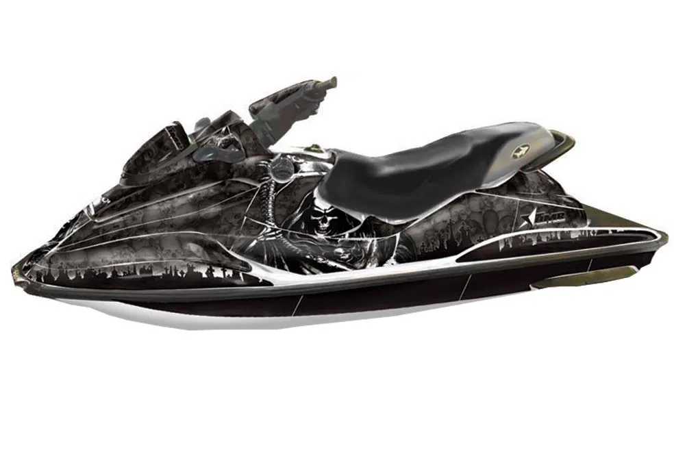 Sea Doo Bombardier GSX Jet Ski Graphic Kit - 1996-1999 Reaper Black