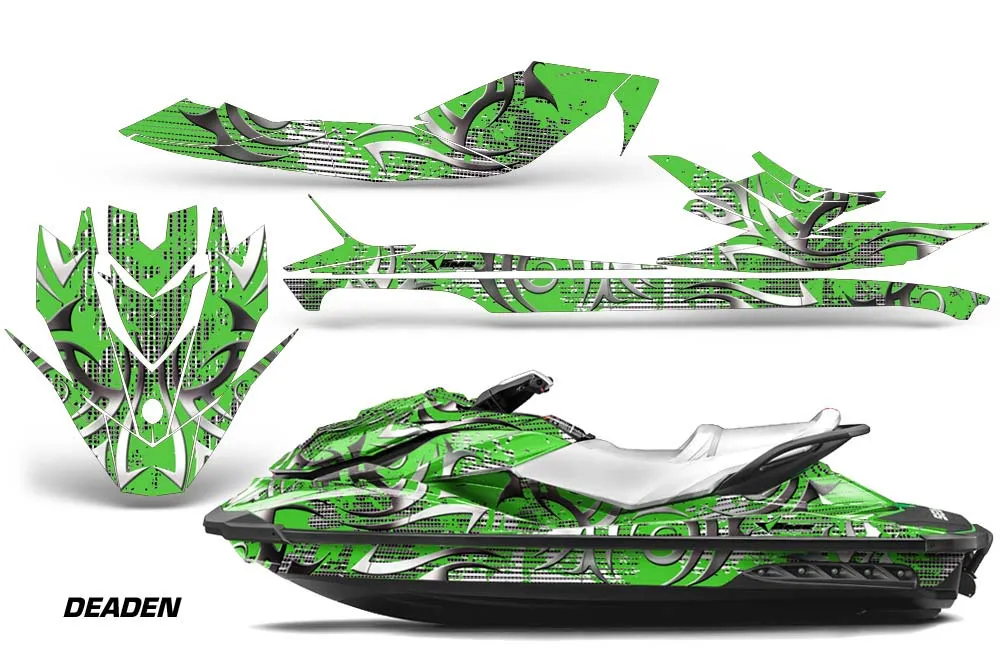 Sea Doo GTI / GTR / GTS Sitdown Jet Ski Graphic Kit - 2011-2019 Deaden Green