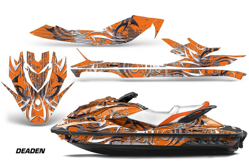 Sea Doo GTI / GTR / GTS Sitdown Jet Ski Graphic Kit - 2011-2019 Deaden Orange
