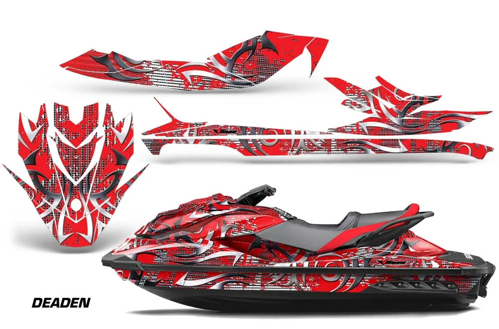 Sea Doo GTI / GTR / GTS Sitdown Jet Ski Graphic Kit - 2011-2019 Deaden Red