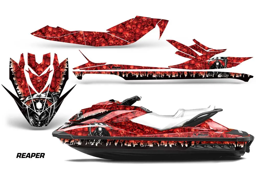 Sea Doo GTI / GTR / GTS Sitdown Jet Ski Graphic Kit - 2011-2019 Reaper Red