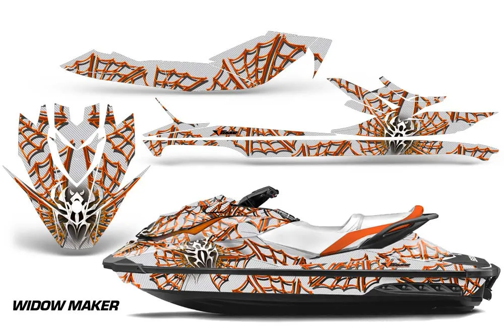 Sea Doo GTI / GTR / GTS Sitdown Jet Ski Graphic Kit - 2011-2019 Widow Maker Orange