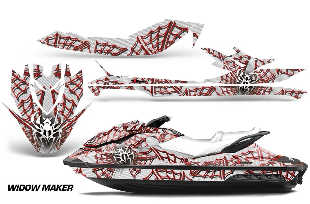 Sea Doo GTI / GTR / GTS Sitdown Jet Ski Graphic Kit - 2011-2019 Widow Maker Red