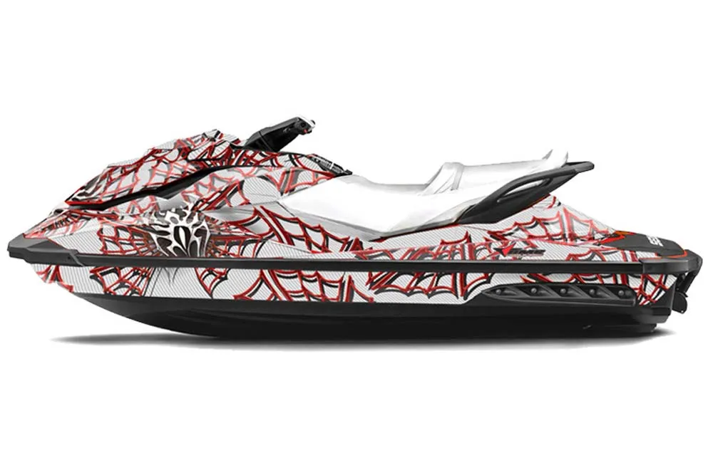 Sea Doo GTI / GTR / GTS Sitdown Jet Ski Graphic Kit - 2011-2019 Widow Maker Red