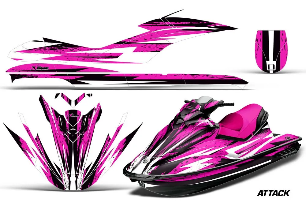 Sea Doo GTI Sitdown Jet Ski Graphic Kit 2006-2010 Attack Pink