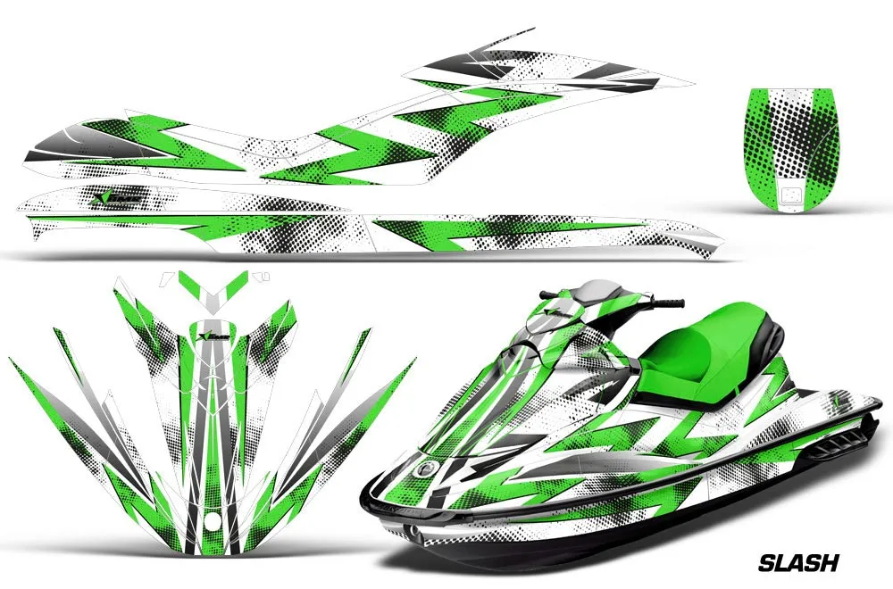Sea Doo GTI Sitdown Jet Ski Graphic Kit 2006-2010 Slash Green
