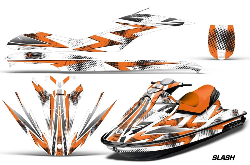 Sea Doo GTI Sitdown Jet Ski Graphic Kit 2006-2010 Slash Orange