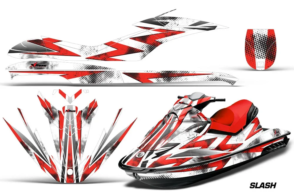 Sea Doo GTI Sitdown Jet Ski Graphic Kit 2006-2010 Slash Red