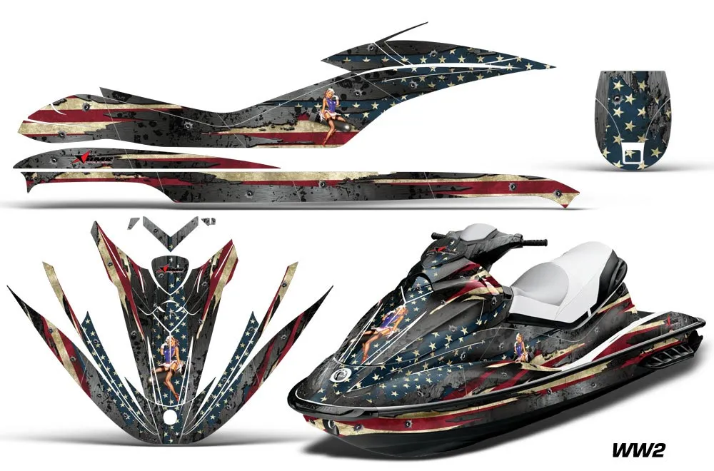 Sea Doo GTI Sitdown Jet Ski Graphic Kit 2006-2010 WW2