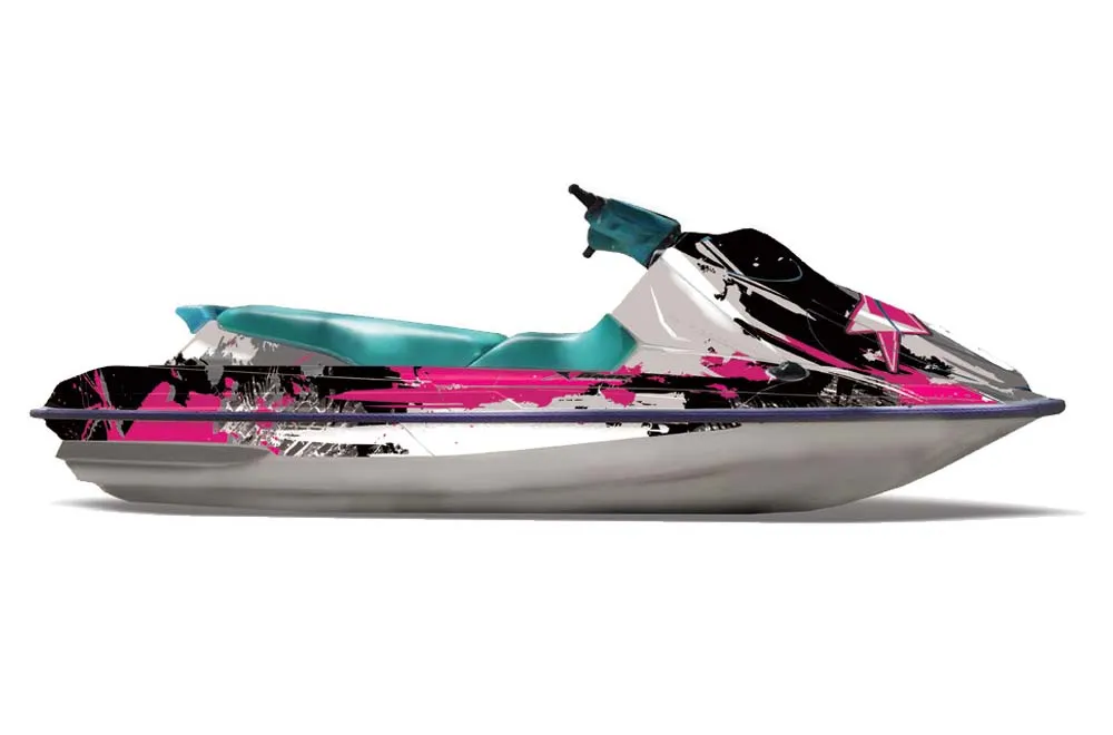 Sea Doo Bombardier GTS Jet Ski Graphic Kit - 1992-1997 Street Star Pink