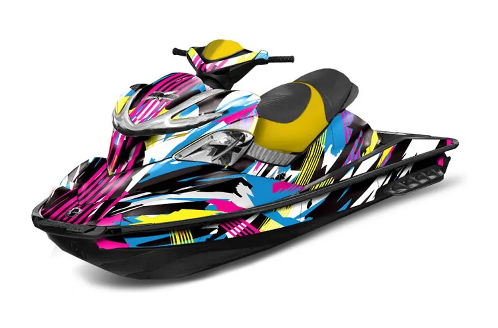 Sea Doo RXP Sitdown Jet Ski Graphic Kit 2004-2011 Flashback