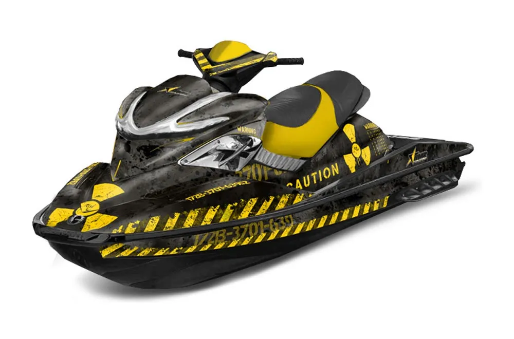 Sea Doo RXP Sitdown Jet Ski Graphic Kit 2004-2011 Meltdown Yellow