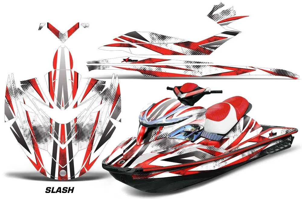 Sea Doo RXP Sitdown Jet Ski Graphic Kit 2004-2011 Slash Red