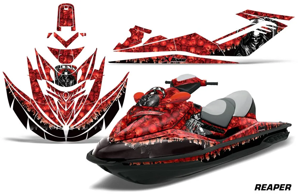Sea Doo RXT Sitdown Jet Ski Graphic Kit 2005-2009 Reaper Red