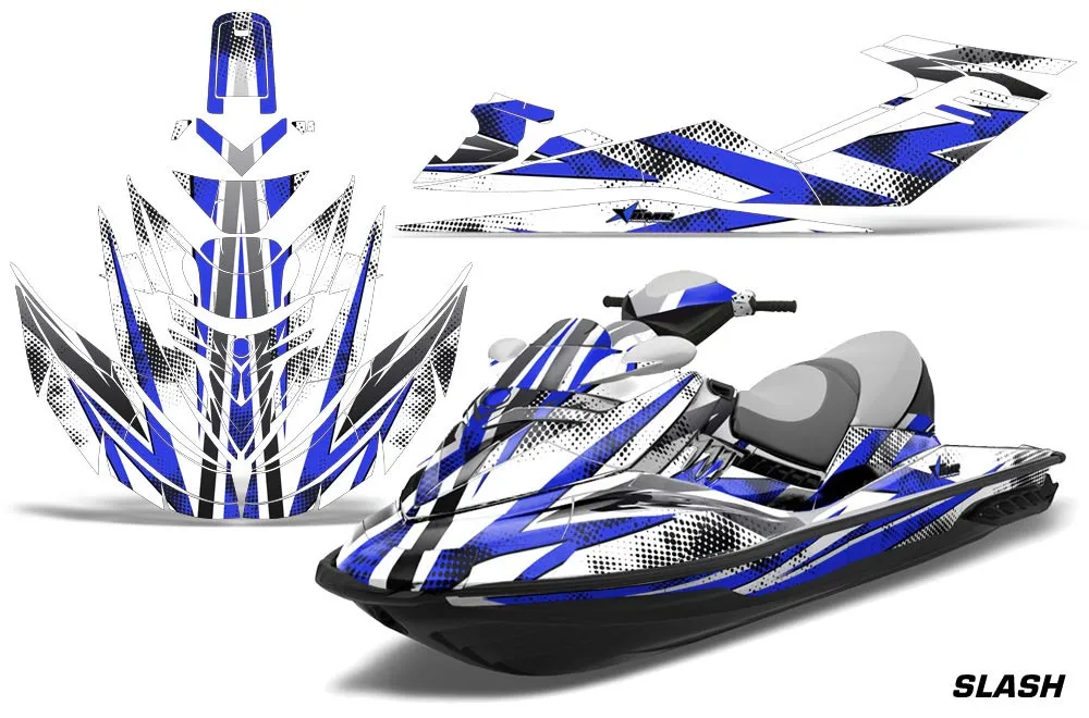 Sea Doo RXT Sitdown Jet Ski Graphic Kit 2005-2009 Slash Blue