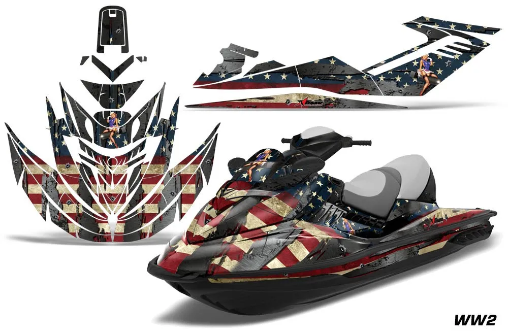 Sea Doo RXT Sitdown Jet Ski Graphic Kit 2005-2009 WW2
