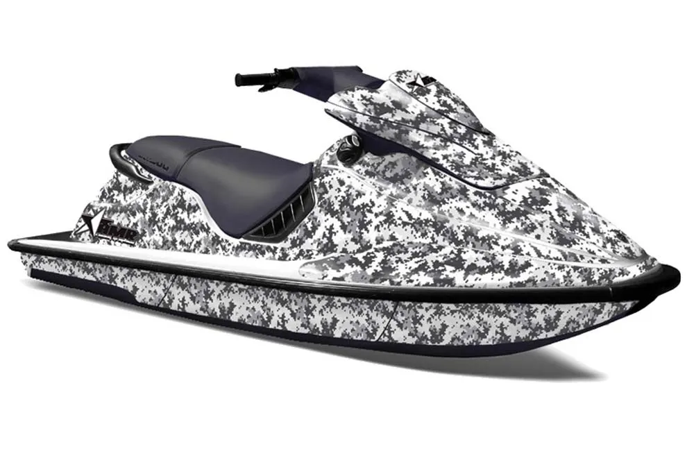 Sea Doo XP Bombardier Jet Ski Graphic Kit - 1994-1996 Digi Camo White