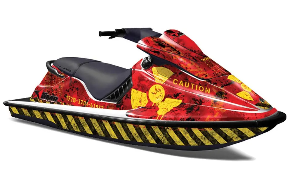 Sea Doo XP Bombardier Jet Ski Graphic Kit - 1994-1996 Meltdown Red
