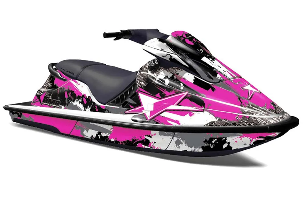 Sea Doo XP Bombardier Jet Ski Graphic Kit - 1994-1996 Street Star Pink