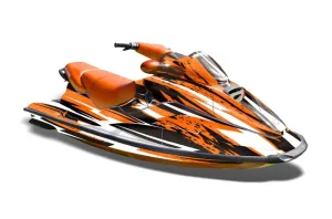 Sea Doo Bombardier GTX Siege Avant Jet Ski Graphic Kit 1996-1999 Attack Orange