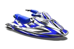 Sea Doo Bombardier GTX Siege Avant Jet Ski Graphic Kit 1996-1999 Slash Blue