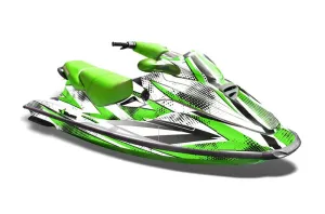 Sea Doo Bombardier GTX Siege Avant Jet Ski Graphic Kit 1996-1999 Slash Green