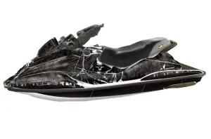 Sea Doo Bombardier GSX Jet Ski Graphic Kit - 1996-1999 Reaper Black