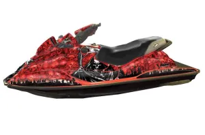 Sea Doo Bombardier GSX Jet Ski Graphic Kit - 1996-1999 Reaper Red