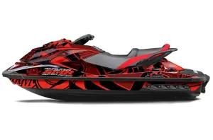 Sea Doo GTI / GTR / GTS Sitdown Jet Ski Graphic Kit - 2011-2019 Conspiracy Red