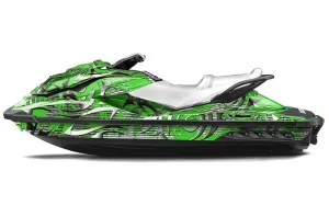 Sea Doo GTI / GTR / GTS Sitdown Jet Ski Graphic Kit - 2011-2019 Deaden Green